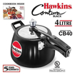 Hawkins Contura Black (CB40) 4 L Pressure Cooker (Hard Anodised) की तस्वीर