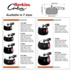 Picture of Hawkins Contura Black (CB40) 4 L Pressure Cooker (Hard Anodised)