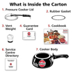 Picture of Hawkins Contura Black XT (CXT20) 2 L Induction Bottom Pressure Cooker  (Hard Anodized)