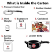 Picture of Hawkins Contura Black XT (CXT35) 3.5 L Induction Bottom Pressure Cooker  (Hard Anodized)