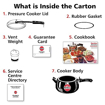 Picture of Hawkins Contura Black XT (CXT50) 5 L Induction Bottom Pressure Cooker  (Hard Anodized)