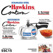 Hawkins Stainless Steel Contura (SSC15) 1.5 L Induction Bottom Pressure Cooker  (Stainless Steel) की तस्वीर