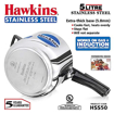 Picture of Hawkins Stainless Steel (HSS50) 5 L Induction Bottom Pressure Cooker  (Stainless Steel)