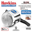 Hawkins Stainless Steel (HSS60) 6 L Induction Bottom Pressure Cooker  (Stainless Steel) की तस्वीर