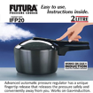 Picture of Hawkins Futura 2 Litre Pressure Cooker, Hard Anodised Inner Lid Pressure Cooker, Induction Cooker, Small Cooker, Black (IFP20)