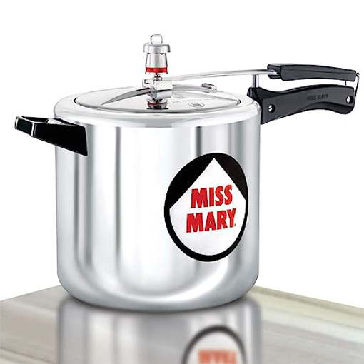 Hawkins 7 Litre Miss Mary Pressure Cooker, Inner Lid Cooker, Silver (MM70) की तस्वीर