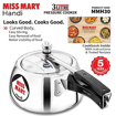 Picture of Hawkins Miss Mary Aluminium Inner Lid Handi Pressure Cooker, 3 Litre, Silver (MMH30)