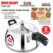 Picture of Hawkins 5 Litre Miss Mary Handi Pressure Cooker, Inner Lid Cooker, Silver (MMH50) (Aluminium)