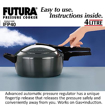 Picture of Futura Pressure Cooker Hard Anodised 4 lit IFP 40