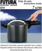 Picture of Futura Pressure Cooker 7 (Tall ) lit Hard Anodised