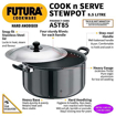 Picture of Hawkins Futura Hard Anodised Cook-n-Serve Stewpot 8.5 L, 28 cm, 4.06 mm, Aluminium, Black