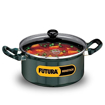 Picture of Hawkins Futura 3 Litre Cook n Serve Stewpot, Non Stick Pot with Glass Lid, Cooking Pot with Lid, Black (NST30G)