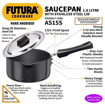 Picture of Futura Hard Anodised Saucepan 1.5L, 16 cm, 3.25 mm with SS Lid