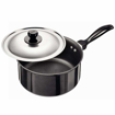 Hawkins Non Stick Saucepan (NS10S) Sauce Pan 14 cm diameter with Lid 1 L capacity  (Hard Anodised, Non-stick) की तस्वीर