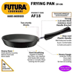 Picture of Hawkins Futura 18 cm Frying Pan, Hard Anodised Fry Pan, Small Frying Pan, Black (AF18)