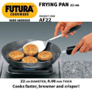 Picture of Hawkins Futura 22 cm Frying Pan, Hard Anodised Fry Pan, Small Frying Pan, Black (AF22)