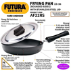 Picture of Hawkins Futura 22 cm Frying Pan, Hard Anodised Fry Pan with Glass Lid, Small Frying Pan, Black (AF22S)