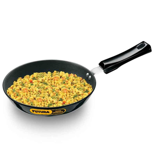 Hawkins Futura 22cm Induction Friendly Hard Anodised Fry Pan with Lid, IAF 22 की तस्वीर