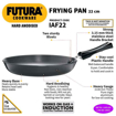 Hawkins Futura 22cm Induction Friendly Hard Anodised Fry Pan with Lid, IAF 22 की तस्वीर