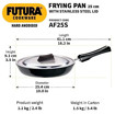 Hawkins Futura Hard Anodised Frying Pan 25 cm, 4.06 mm with SS Lid (Black) की तस्वीर