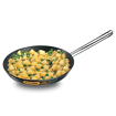 Hawkins Futura Hard Anodised Frying Pan 30 cm, 4.06 mm with SS Handle (Black) की तस्वीर