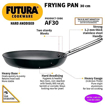 Hawkins Futura Hard Anodised Frying Pan 30 cm, 4.06 mm with SS Handle (Black) की तस्वीर