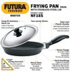 Hawkins Futura 18 cm Frying Pan, Non Stick Fry Pan with Stainless Steel Lid, Small Frying Pan, Black (NF18S) की तस्वीर