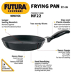 Picture of Hawkins Futura 22 cm Frying Pan, Non Stick Fry Pan, Small Frying Pan, Black (NF22)