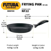 Hawkins Futura 22 cm Frying Pan, Non Stick Fry Pan, Small Frying Pan, Black (NF22) की तस्वीर