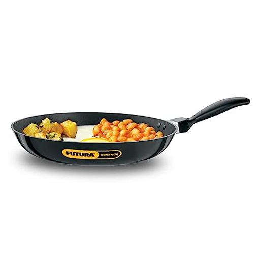 Picture of Hawkins Futura 30 cm Frying Pan, Non Stick Fry Pan, Big Frying Pan, Black (NF30)