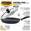 Picture of Hawkins Futura 22 cm Frying Pan, Non Stick Fry Pan with Glass Lid, Small Frying Pan, Black (NF22G)