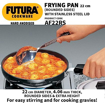 Picture of Futura Hard Anodised Frying Pan 22 cm, 4.06 mm (Rounded Sides) with SS lid