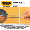 Picture of Hawkins Futura 1 Cup Tadka Pan, Hard Anodised Spice Heating Pan, 240 ml Pan, Black (ATP1), Aluminium