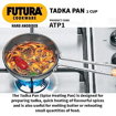 Picture of Hawkins Futura 1 Cup Tadka Pan, Hard Anodised Spice Heating Pan, 240 ml Pan, Black (ATP1), Aluminium