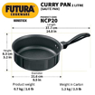 Hawkins Futura Nonstick Curry Pan (Saute Pan) 2 L, 20 cm, 3.25 mm (Black) की तस्वीर