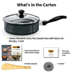 Picture of Hawkins Futura Nonstick Curry Pan (Saute Pan) 2 L, 20 cm, 3.25 mm with Glass Lid (Black)