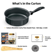 Hawkins Futura Nonstick Curry Pan (Saute Pan) 3.25 L, 24 cm, 3.25 mm (Black) की तस्वीर