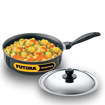 Hawkins Futura Nonstick Curry Pan (Saute Pan) 3.25 L, 24 cm, 3.25 mm with SS Lid (Black) की तस्वीर