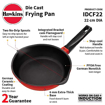 Hawkins 22 cm Frying Pan, Die Cast Non Stick Fry Pan, Ceramic Coated Pan, Induction Frying Pan, Small Frying Pan, Red (IDCF22) की तस्वीर