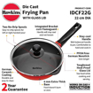 Picture of Hawkins 22 cm Frying Pan, Die Cast Non Stick Fry Pan with Glass Lid, Ceramic Coated Pan, Induction Frying Pan, Small Frying Pan, Red (IDCF22G)