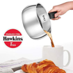 Picture of Hawkins 1 Litre Tpan, Stainless Steel Tea Pan, Induction Sauce Pan, Chai Pan, Small Pan, Silver (SST10)