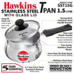 Hawkins Stainless Steel Tpan 1.5L with Glass lid की तस्वीर