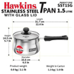 Hawkins Stainless Steel Tpan 1.5L with Glass lid की तस्वीर