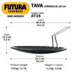 Picture of Hawkins Futura Hard Anodised Flat Tava 26 cm, 4.88 mm (Black)