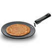 Picture of Hawkins Futura 26 cm Tava, Hard Anodised Tawa with Plastic Handle, Extra Thick Tawa, Black (AT26XP)