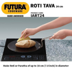 Hawkins Futura 24 cm Roti Tava, Hard Anodised Tawa, Induction Tawa, Black (IART24) की तस्वीर