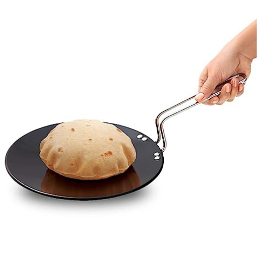 Picture of Hawkins Futura Hard Anodised Roti Tava 26cm, 4.88mm Thick Induction Compatible (Black)