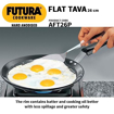 Picture of Futura Hard Anodised Flat Tava 26 cm, 4.88 mm with Plastic Handle