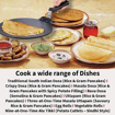 Picture of Hawkins Futura 28 cm Dosa Tava, Non Stick Dosa Tawa, Small Dosa Tawa (NDT28) (Black)