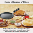 Hawkins Futura 26 cm Flat Tava, Non Stick Tawa with Plastic Handle, Tawa with Rim, Pancake Pan, Flat Pan, Black (NFT26P) की तस्वीर